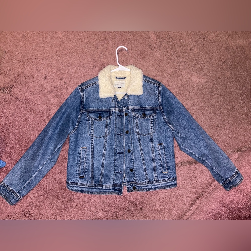 Sherpa lined jean jacket